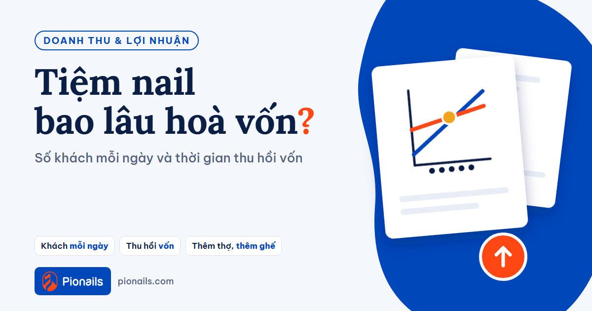 Tiệm nail bao lâu hoà vốn? Tính số khách mỗi ngày và thời gian thu hồi vốn